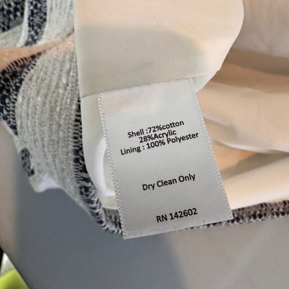 Sail to Sable STS Striped Tweed Shift Dress Size 8 | Nautical Coastal Style - Picture 9 of 16